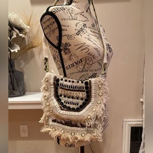 Artisanal hand made crossbody bag